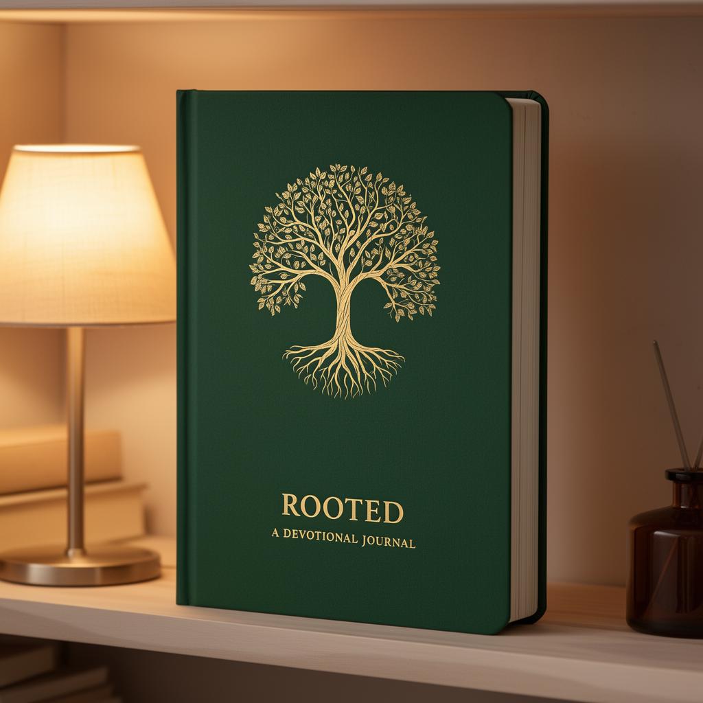 Rooted devotional cover, Burgundy Wreath
